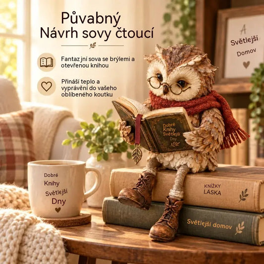 po omezenou dobu! 🦉 Rozkošná figurka sovy, která čte