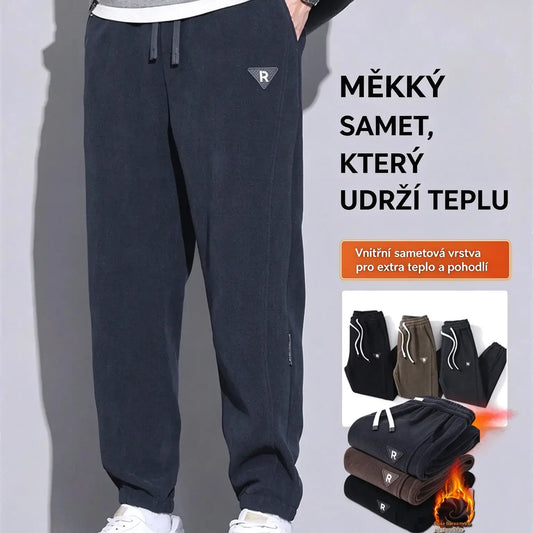 🔥【M-5XL】🖤Nové pánské zimní kalhoty – s polárním podšívkou, zesílený kord; teplé, ležérní pánské kalhoty.