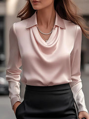 🔥【Podzimní novinka · S-3XL】Jednoduchá a elegantní dámská košile – stylová a pohodlná