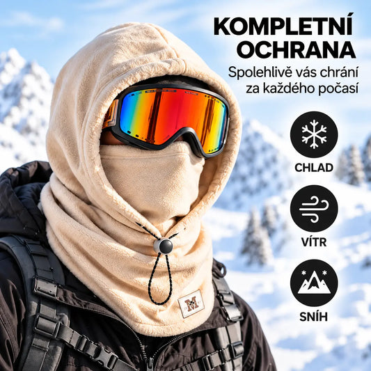☃️ Fleecová kukla 3 v 1 s kapucí — teplá, větruodolná a ideální na outdoor, cyklistiku a zimu.