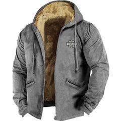 ⛄【M-5XL】Modní pánský podzimní a zimní volný kabát z hustého baršunu