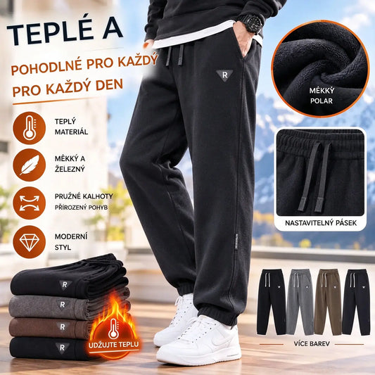 🔥【M-5XL】🖤Nové pánské zimní kalhoty – s polárním podšívkou, zesílený kord; teplé, ležérní pánské kalhoty.